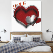 Heart Magic Wrapped Canvas (Insitu (Slaapkamer))