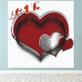 Heart Magic Wrapped Canvas (Insitu (Houten vloer))