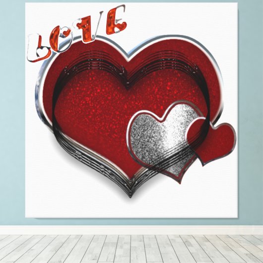 Heart Magic Wrapped Canvas (Insitu (Houten vloer))