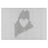 Heart Maine state silhouette Snijplank (Voorkant)