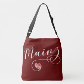 Heart Mainz, I Love Mainz, Meenz Crossbody Tas (Achterkant)