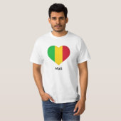 Heart - Mali vlag T-shirt (Voorkant volledig)
