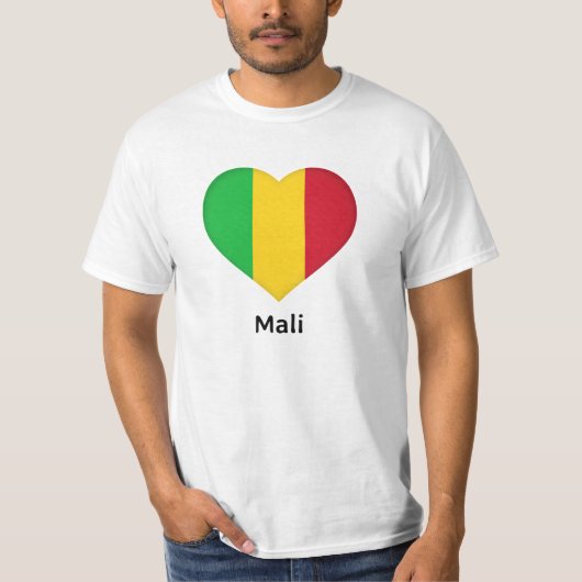 Heart - Mali vlag T-shirt (Voorkant)