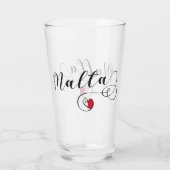 Heart Malta Flag, Maltees Glas (Achterkant)