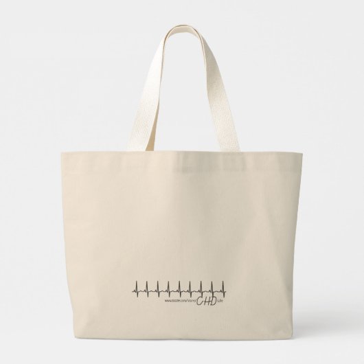 Heart Mam CHD Canvas tas (Achterkant)