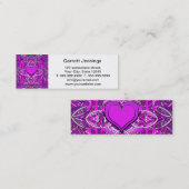 Heart Mandala Mini Visitekaartje (Voorkant / Achterkant)