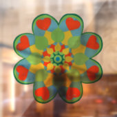 Heart Mandala Raamsticker (Vel 2)