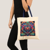 Heart Mandala Tote Bag (Voorkant (product))