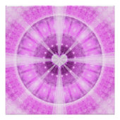 Heart Meditation Mandala Poster (Voorkant)