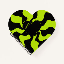 Heart Melt - Lime Green Notitieboek