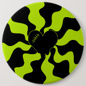 Heart Melt - Lime Green Ronde Button 6,0 Cm (Voorkant)