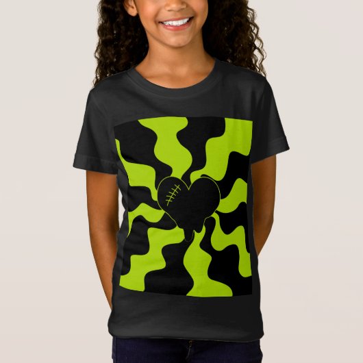 Heart Melt - Lime Green T-shirt (Voorkant)