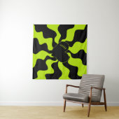 Heart Melt - Lime Green Wandkleed (In Situ (horizontaal))