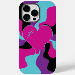 Heart Melt - Roze, Paarse, Blauw en Zwart Case-Mate iPhone 14 Pro Max Hoesje