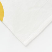 Heart Melt - Turquoise en Yellow Fleece Deken (Hoek)