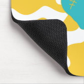 Heart Melt - Turquoise en Yellow Muismat (Hoek)