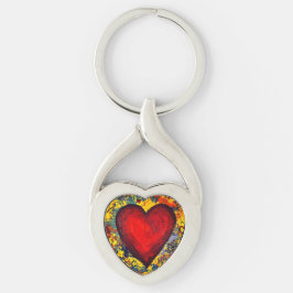 Heart Metal Keychain
