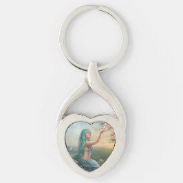 Heart Metal Sleutelhanger Mermaid Ariel
