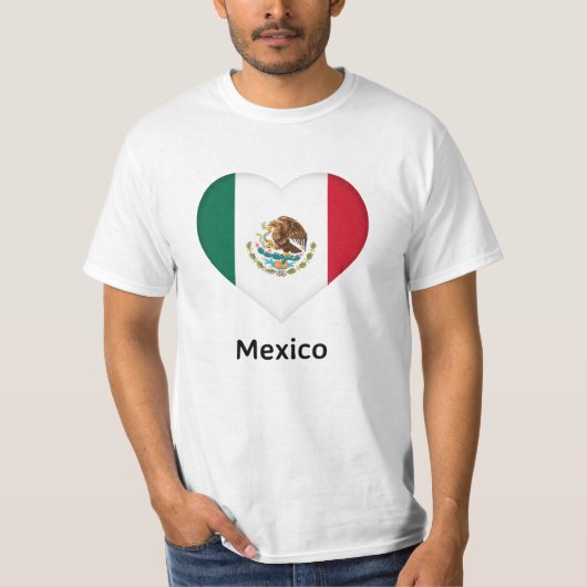 Heart - Mexicaanse vlag T-shirt (Voorkant)
