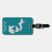 Heart Michigan State Custom Bagagelabel (Voorkant horizontaal)