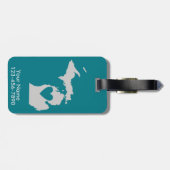 Heart Michigan State Custom Bagagelabel (Achterkant horizontaal)