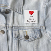 Heart Mijn Boyvriendin Vierkante Button 5,1 Cm (In situ)