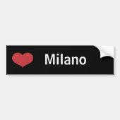 Heart Milano Bumpersticker (Voorkant)
