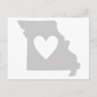 Heart Missouri staatssilhouette Briefkaart