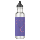 Heart Momma roestvrij waterfles 24 oz (Links)