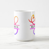 Heart Monogram Aangepaste koffiehandjes - Letter S Koffiemok (Center)