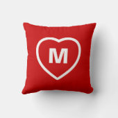 Heart Monogram Kussen (Achterkant)