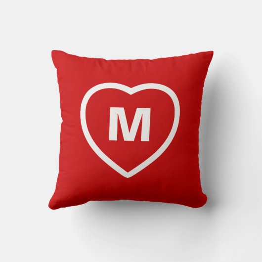 Heart Monogram Kussen (Achterkant)