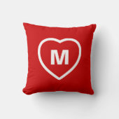 Heart Monogram Kussen (Voorkant)