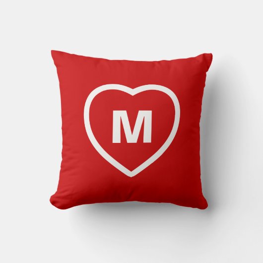 Heart Monogram Kussen (Voorkant)