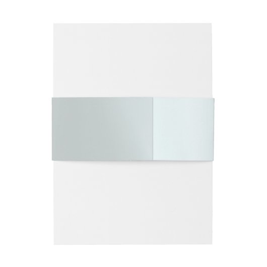 Heart Monogram on Silver Uitnodigingen Wikkel (Achterkant Voorbeeld)