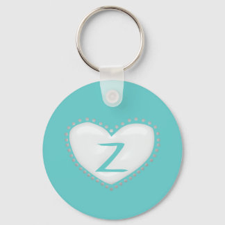 Heart Monogram Sleutelhanger