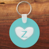 Heart Monogram Sleutelhanger (Voorkant)