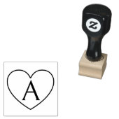 Heart Monogram Stamp Rubberstempel (Gestempeld)