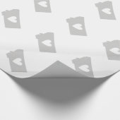 Heart Montana staatssilhouette Cadeaupapier (Hoek)