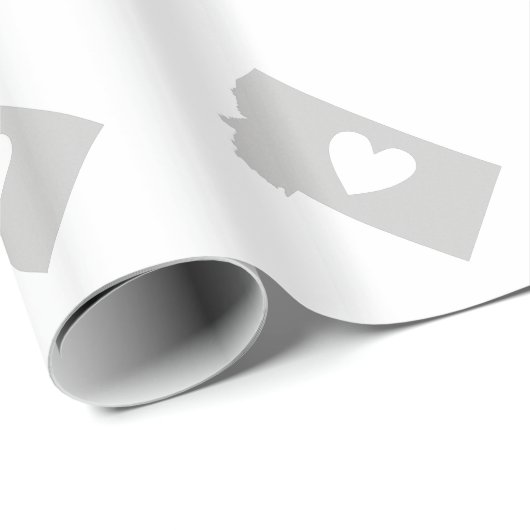 Heart Montana staatssilhouette Cadeaupapier (Rol Hoek)
