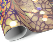 Heart Mosaic Lights Wrapping Paper Cadeaupapier (Rol Hoek)