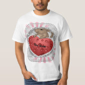 Heart Mouse T-shirt op maat (Voorkant)