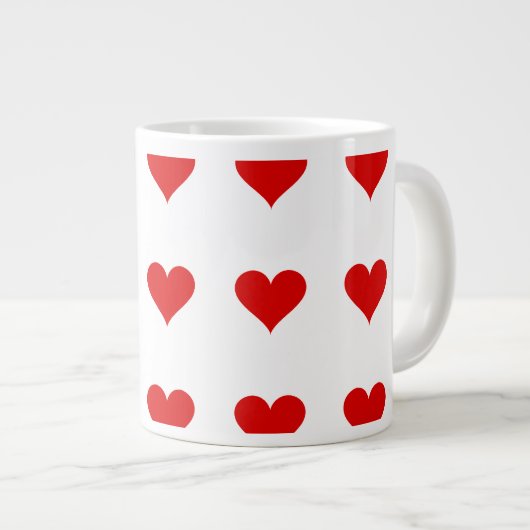 Heart Mug, Walentine`s Day, Friends Grote Koffiekop (Voorkant rechts)