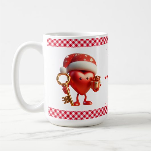 Heart mug, we houden van je hart koffiemok (Links)