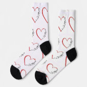 Heart Music Custom Sustainable Premium Crew Sock Sokken (Links)