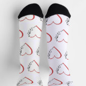 Heart Music Custom Sustainable Premium Crew Sock Sokken (Top)