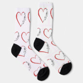 Heart Music Custom Sustainable Premium Crew Sock Sokken (Rechts)