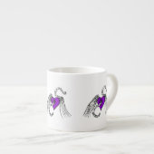 Heart Music Paars Espresso Kop (Voorkant rechts)