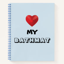 "Heart My Bathmat"-laptop