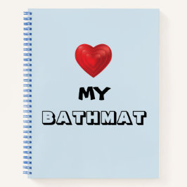 "Heart My Bathmat"-laptop Notitieboek